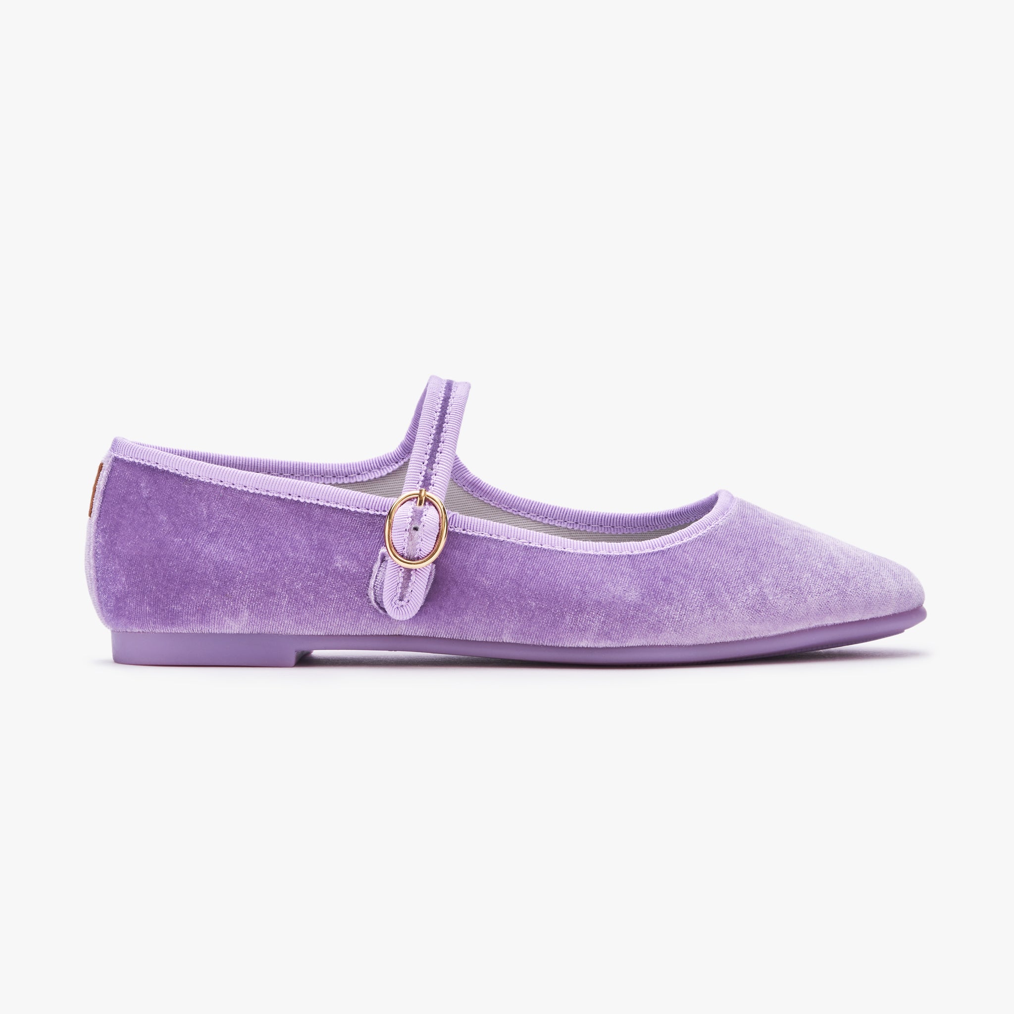 Belle Mary Jane Violet Velvet – Anothersole SG - Main Image