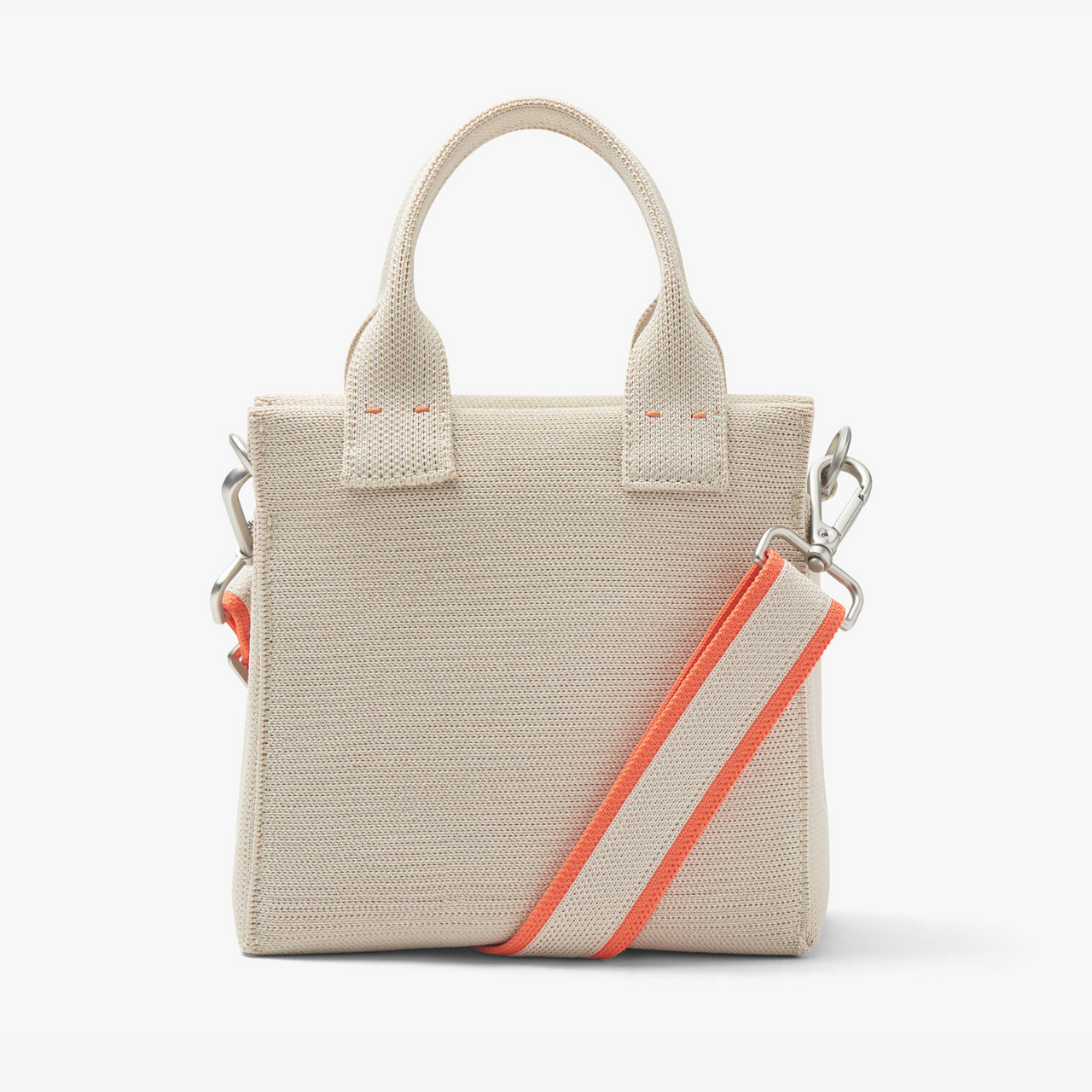 OFF-WHITE Arrows Tote Bag Orange Black in Polyethylene with Silver