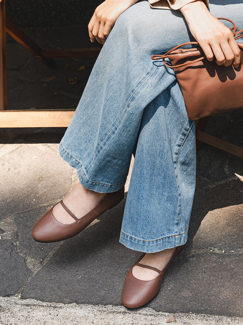 Travel Flats - Brown – Anothersole SG