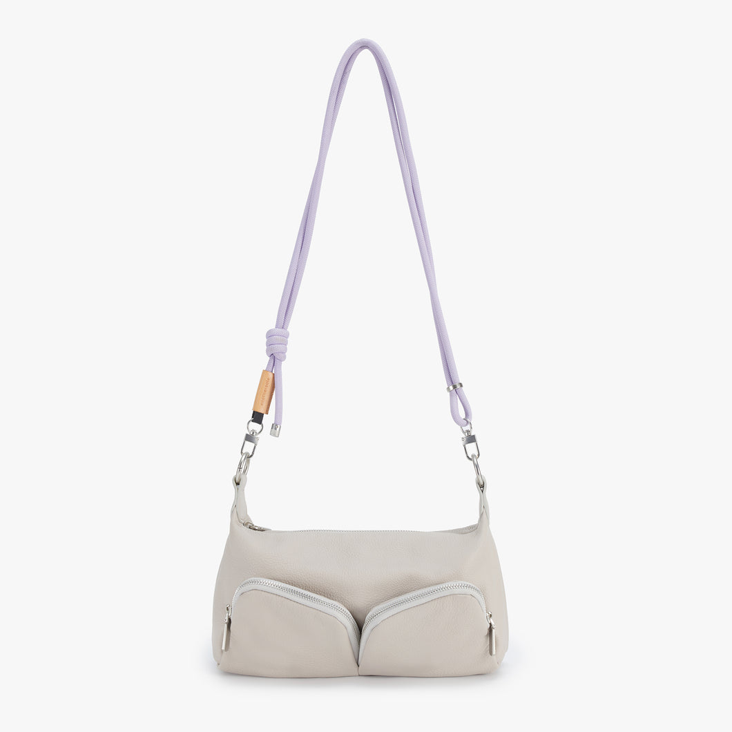 Double Zip Crossbody - Taupe