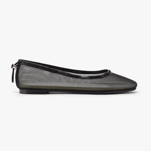 Glove Flats - Black Mesh