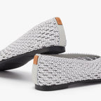 All Day Flats - Silver Woven