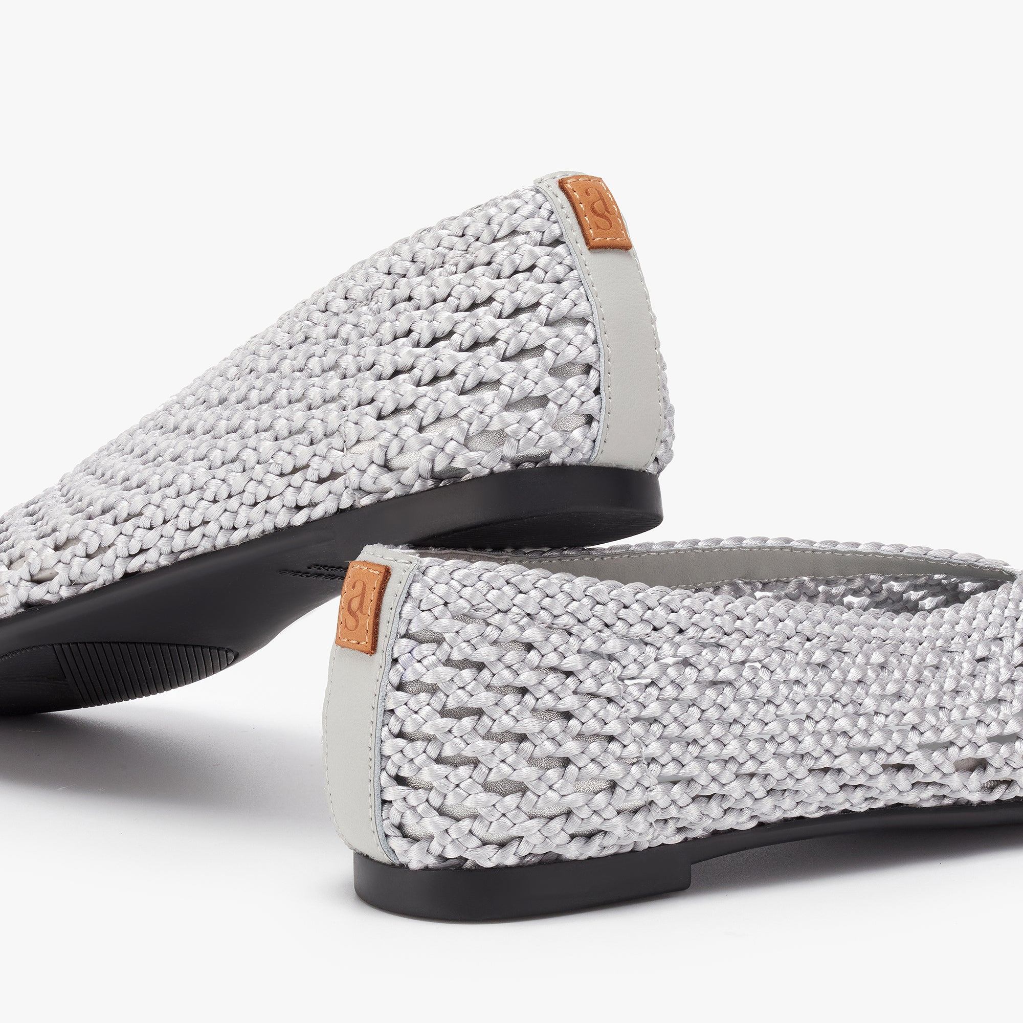 All Day Flats - Silver Woven