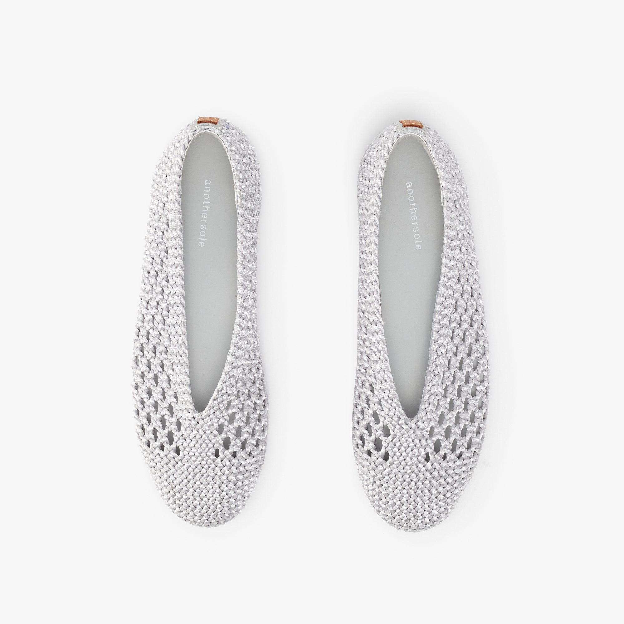 All Day Flats - Silver Woven
