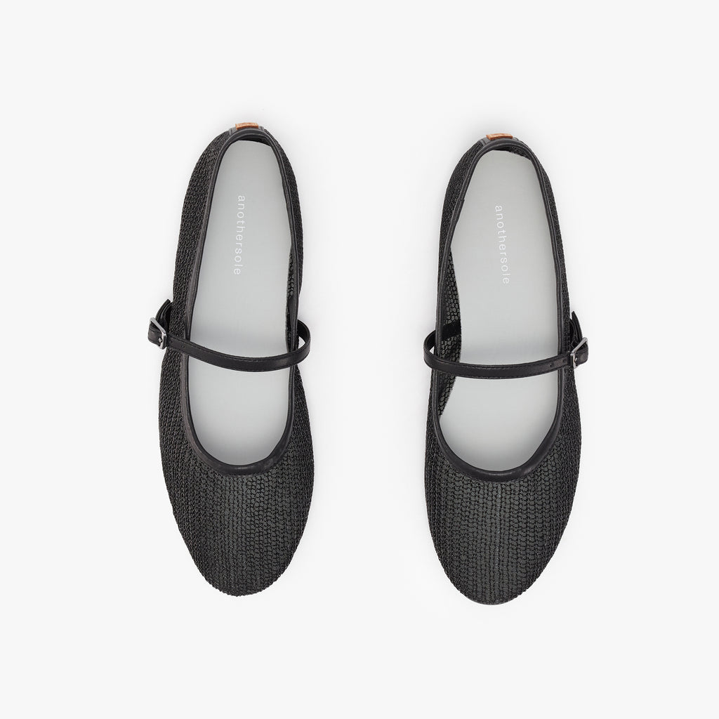 Luz Mary Jane - Black Mesh