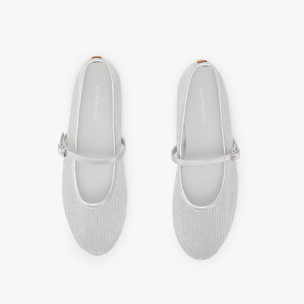 Luz Mary Jane - Silver Mesh