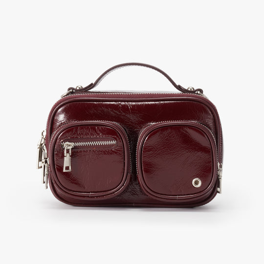 Carter Crossbody - Cherry Patent