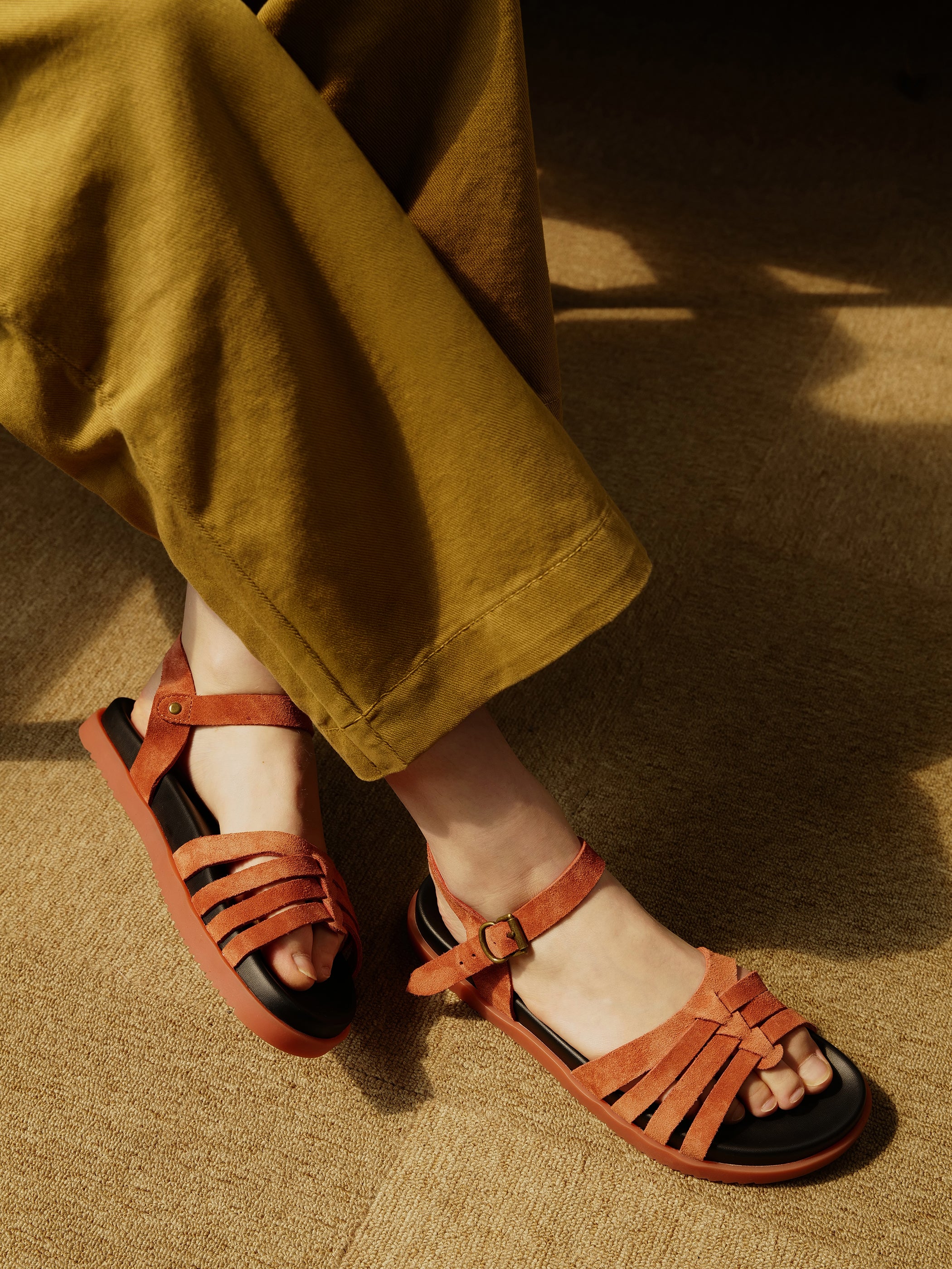 Bonjour Marshmallow Sandals - Terracotta