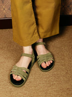 Bonjour Marshmallow Sandals - Sage