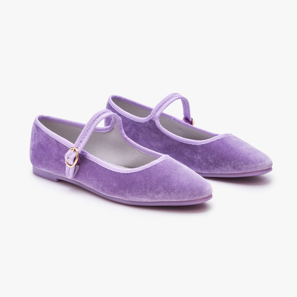 Belle Mary Jane - Violet Velvet