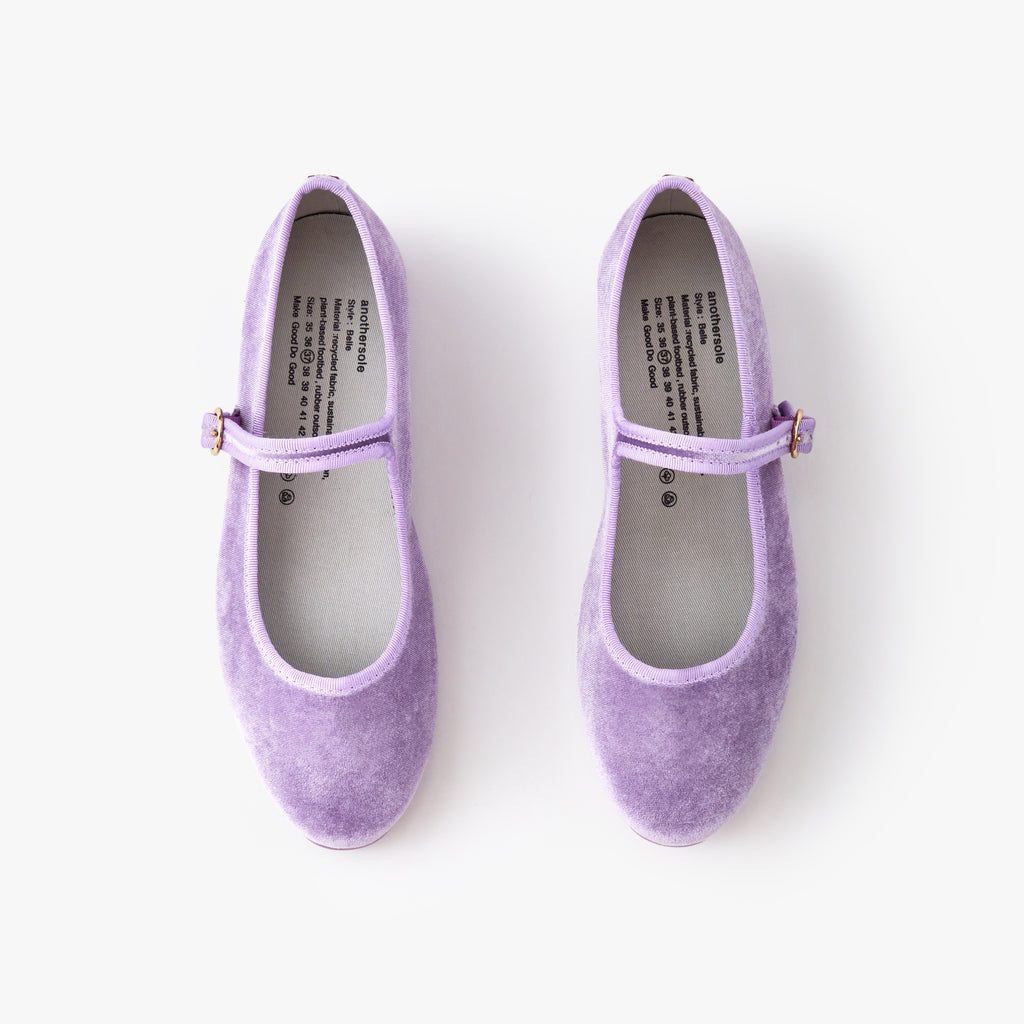 Belle Mary Jane - Violet Velvet