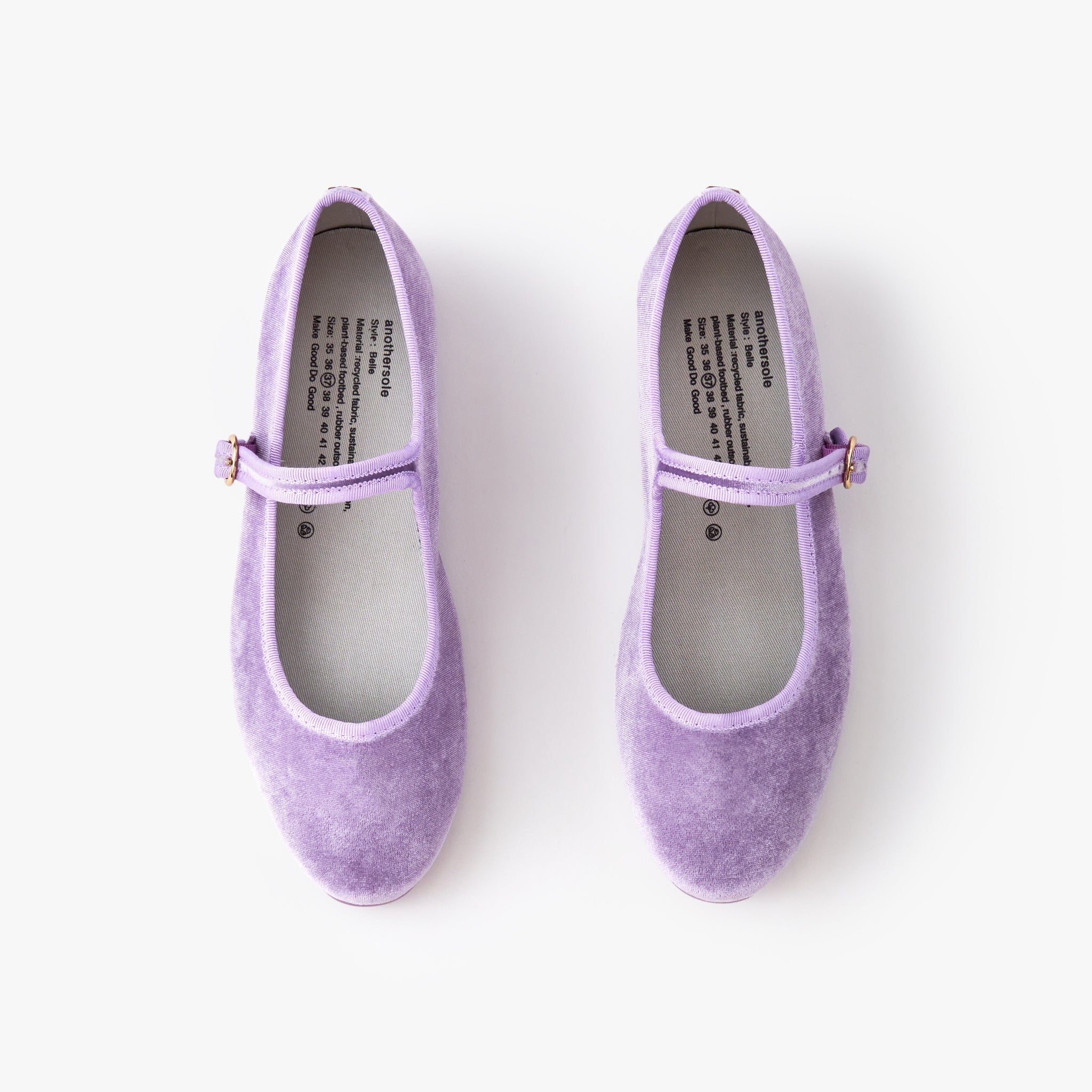 Belle Mary Jane - Violet Velvet