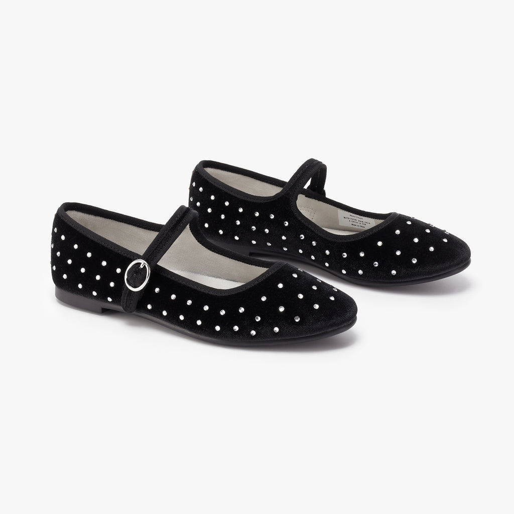 Belle Mary Jane - Diamante Black