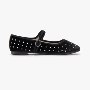 Belle Mary Jane - Diamante Black