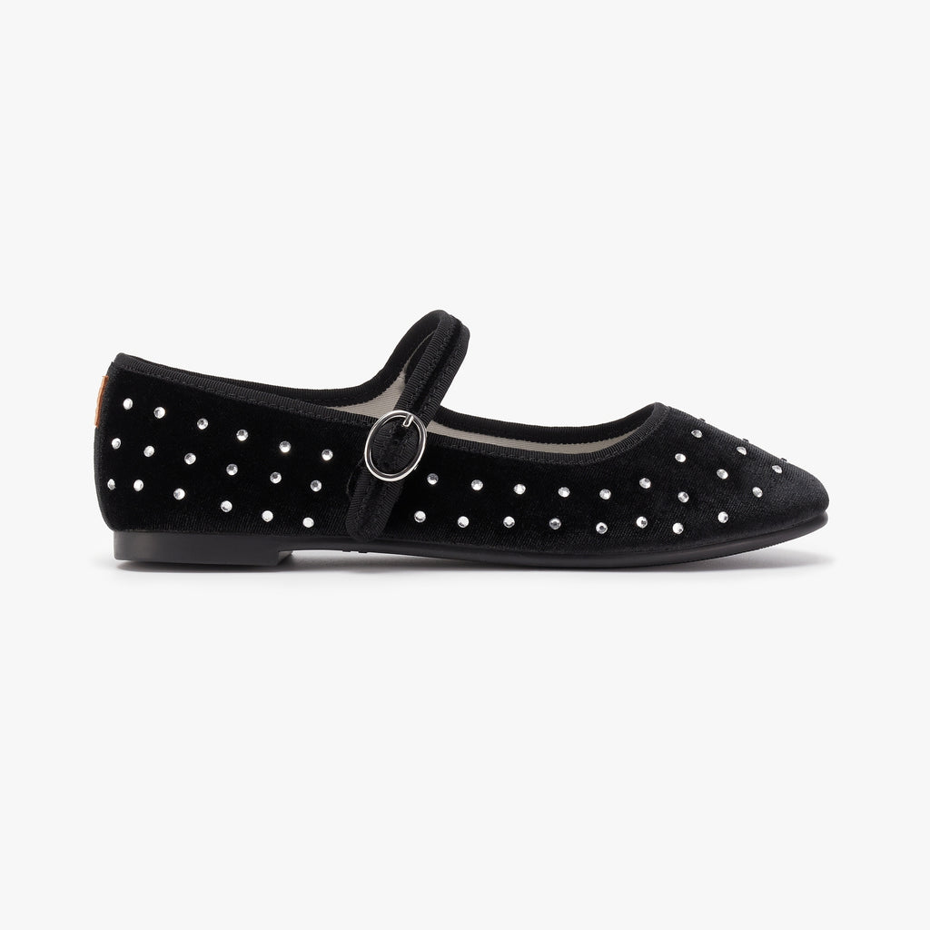Belle Mary Jane - Diamante Black