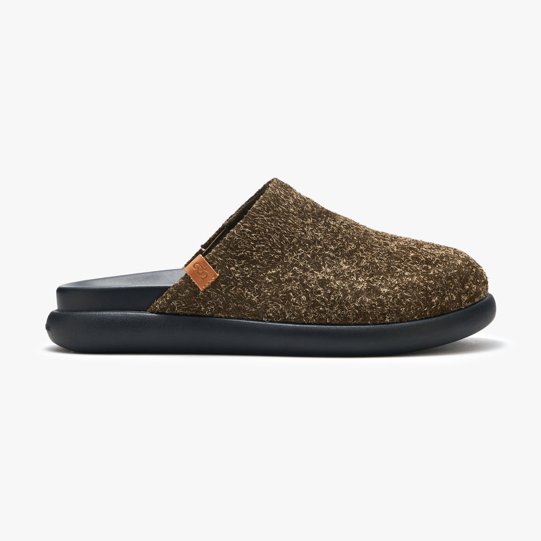 Cloggy - Olive Suede