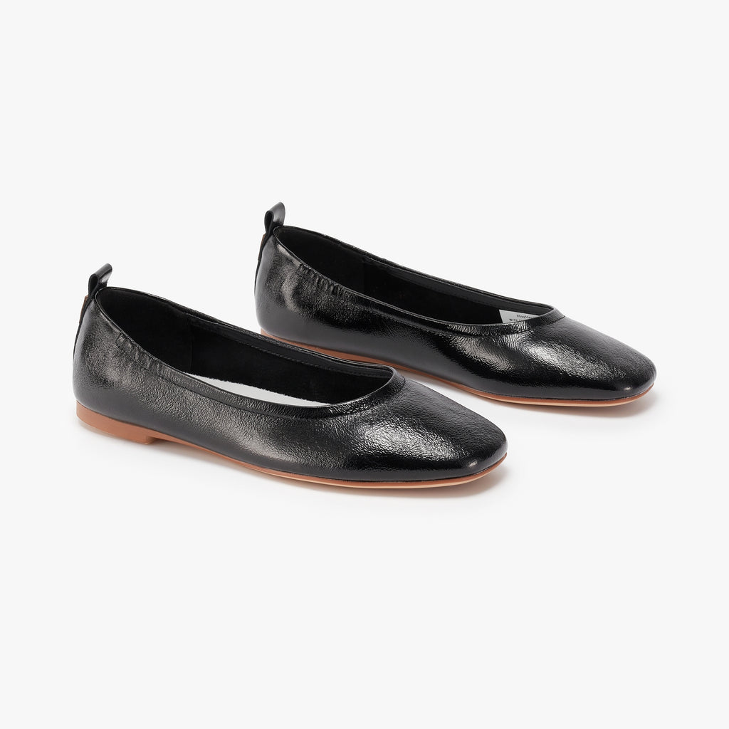 Glove Flats - Black Patent