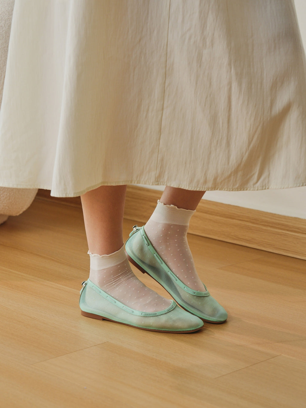 Glove Flats - Mint Mesh