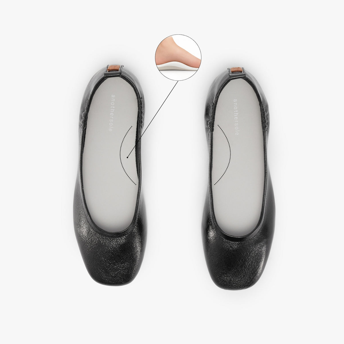 Glove Flats - Black Patent