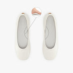 Glove Flats - Cream Patent