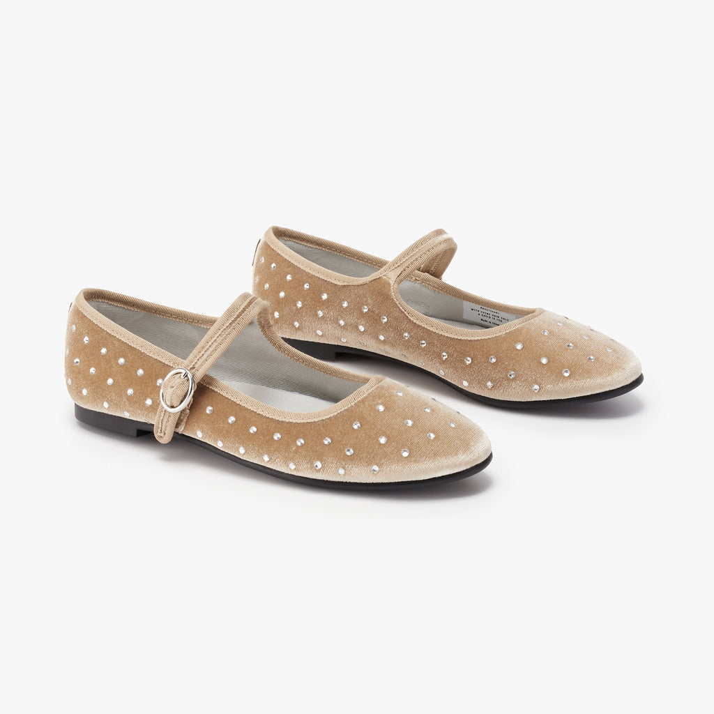 Belle Mary Jane - Diamante Gold