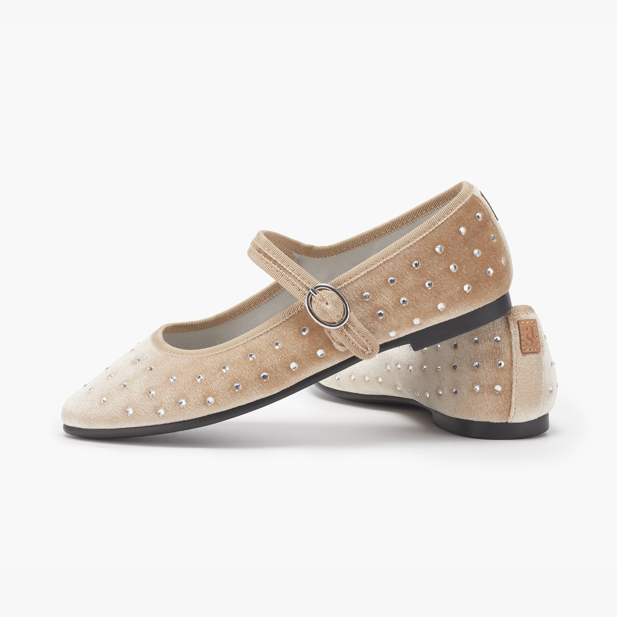 Belle Mary Jane - Diamante Gold