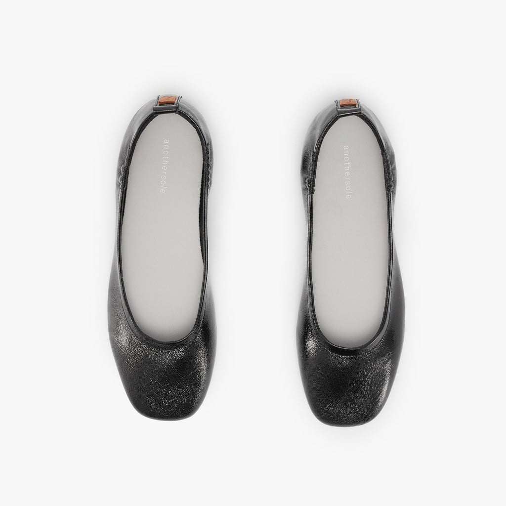 Glove Flats - Black Patent