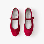 Belle Mary Jane - Scarlet Red Velvet