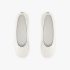 Glove Flats - Cream Patent
