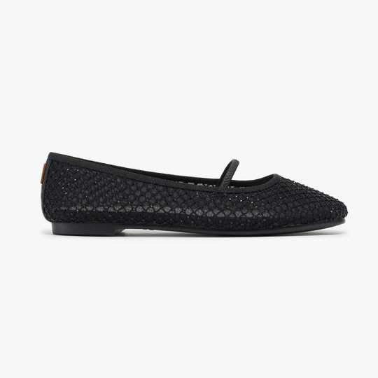 Travel Flats - Starlet Black