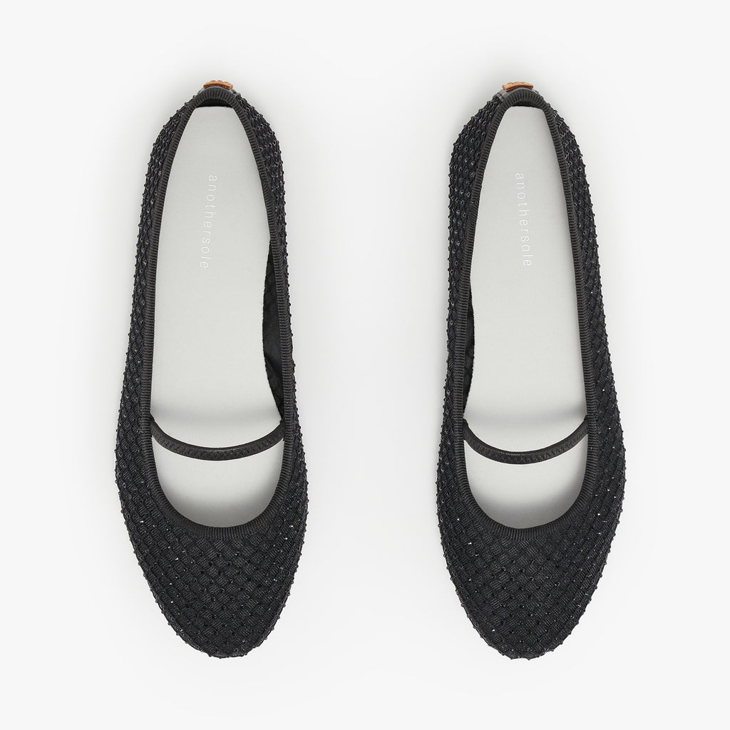 Travel Flats - Starlet Black