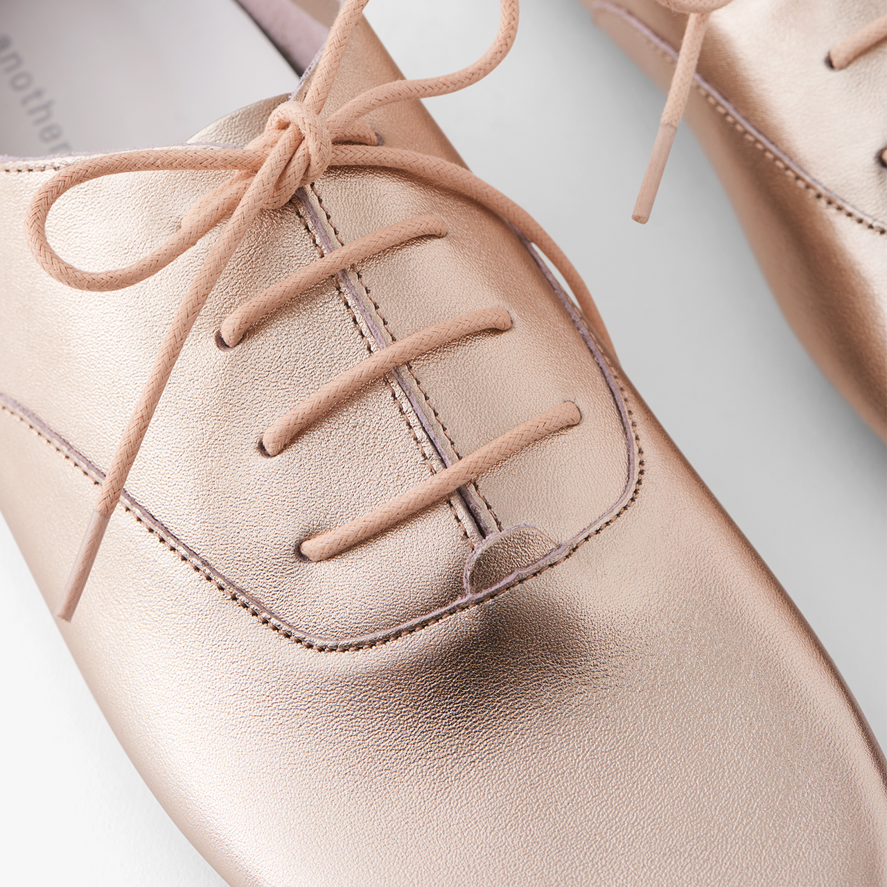 Gold discount leather shoes